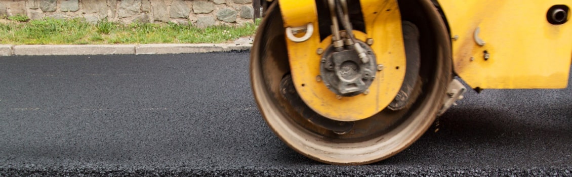 Driveway being paved