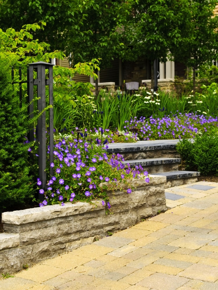 interlocking stone steps