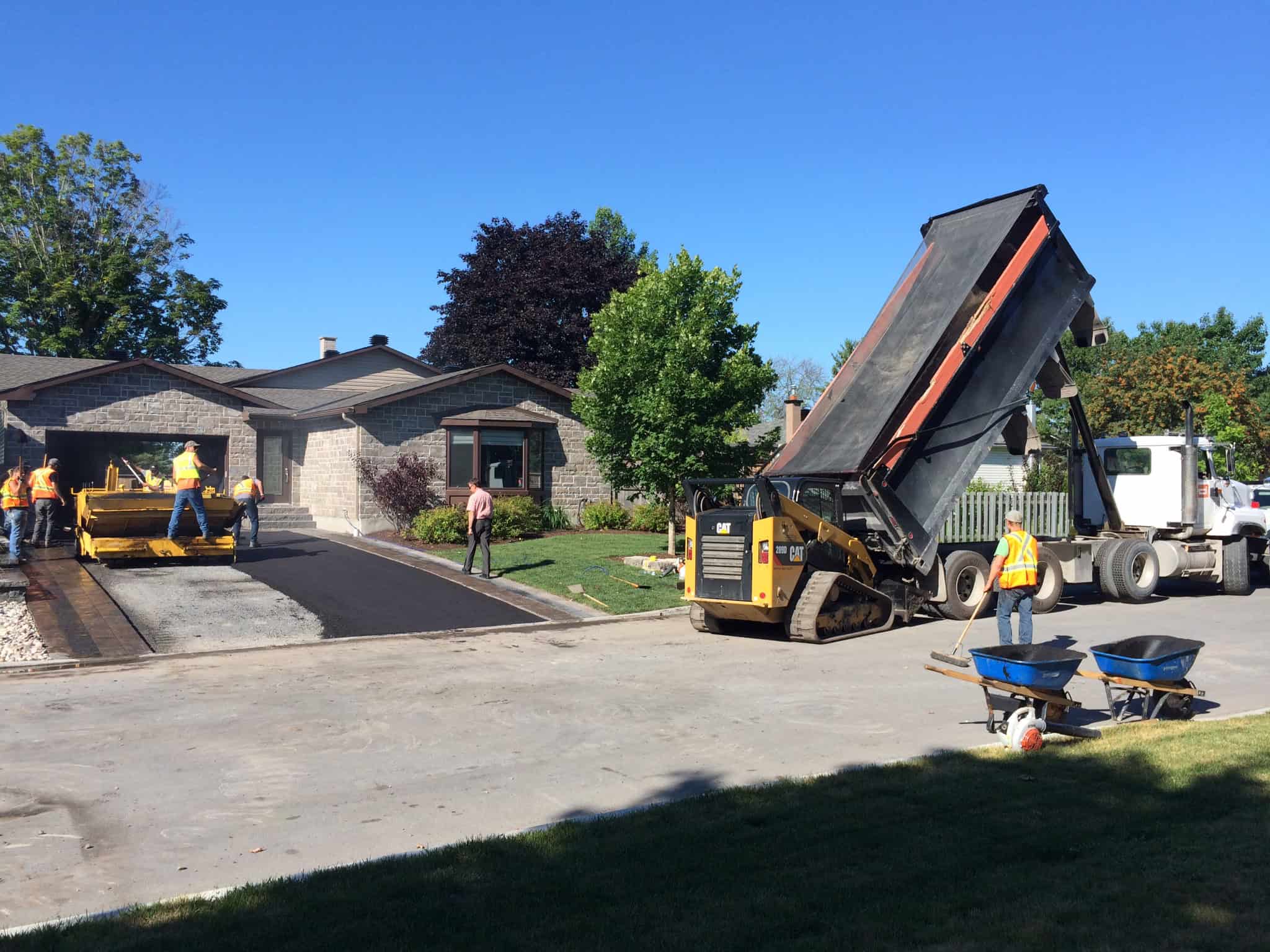 Driveway replacement project in Ottawa