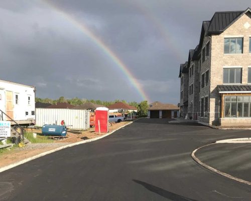 Commercial asphalt paving project completed by WCI