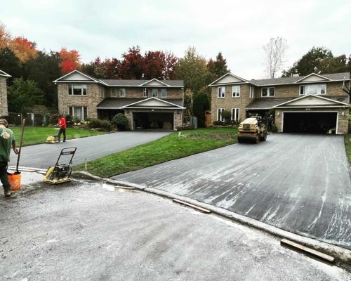 Residential driveway repaving project completed by WCI Ottawa